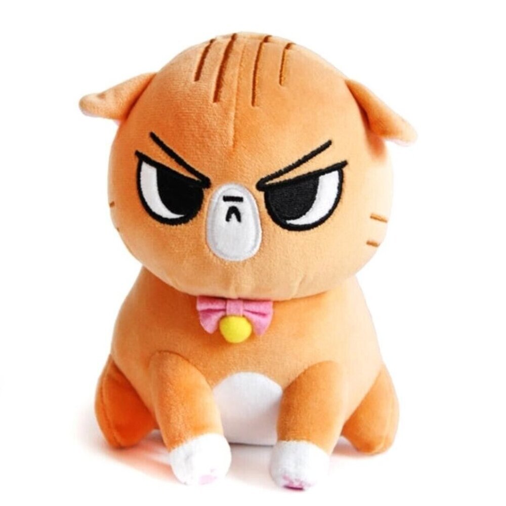Angry Cat Plush - Orange‎ Tabby - with Spirit Fox Hat that Fits Real Cats!